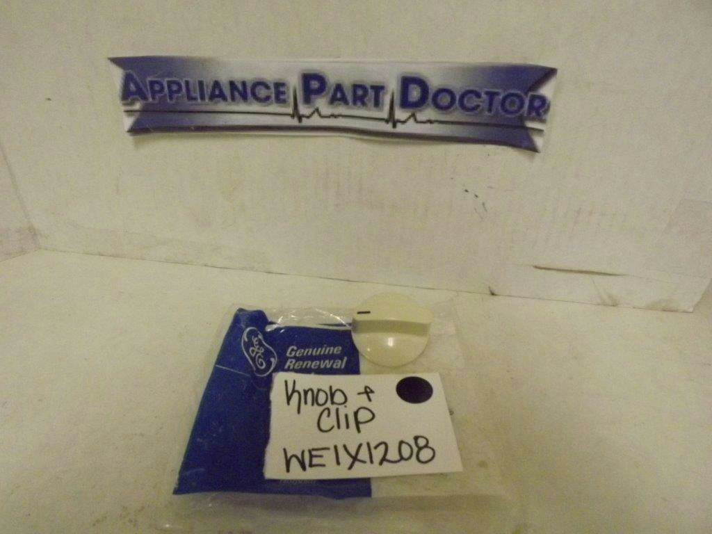 GENERAL ELECTRIC WASHER WE1X1208 KNOB & CLIP (ALM) NEW GENERAL ELECTRIC WASHER WE1X1208 KNOB & CLIP (ALM) NEW